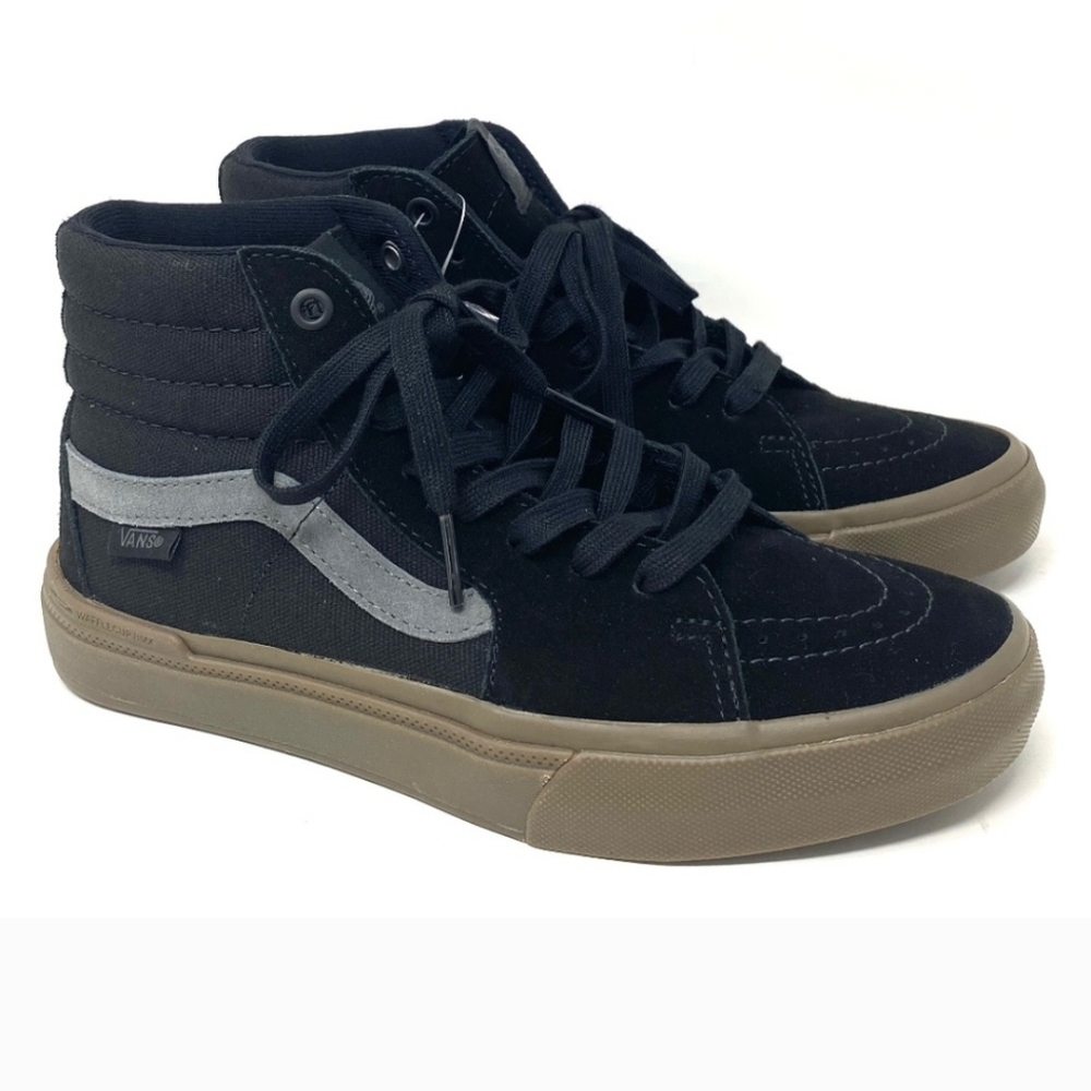Vans Black and Gray High-Top Sneakers